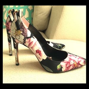 Ted Baker new floral heels. Worn only on carpet
